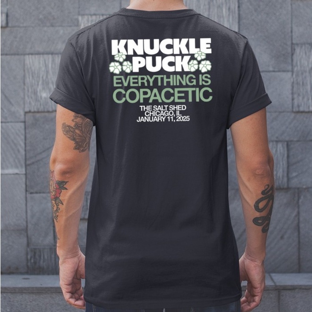 Black Short Sleeve Tee with Bold Graphic
